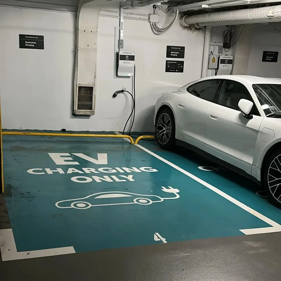 EV charging stations at Orchard Hotel Singapore, supporting guests who choose electric vehicles