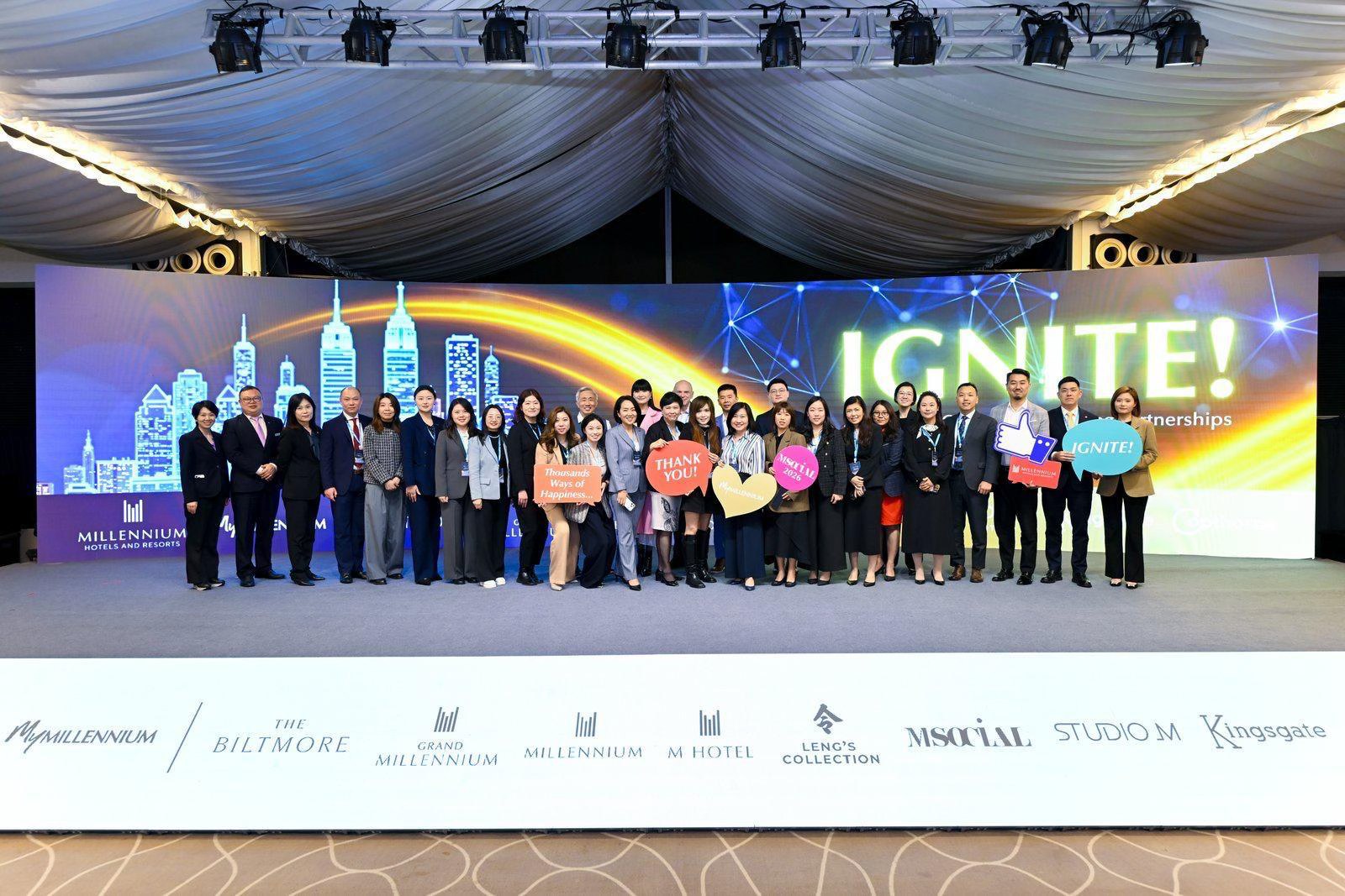 Commemorating the success of IGNITE! Shanghai with a group image featuring the global sales teams.