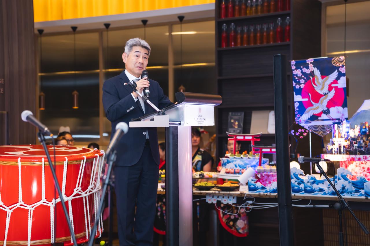 His Excellency Hiroshi Ishikawa from the Embassy of Japan in Singapore addressed guests at the launch, marking the significance of the 60th anniversary of Japan-Singapore diplomatic relations.