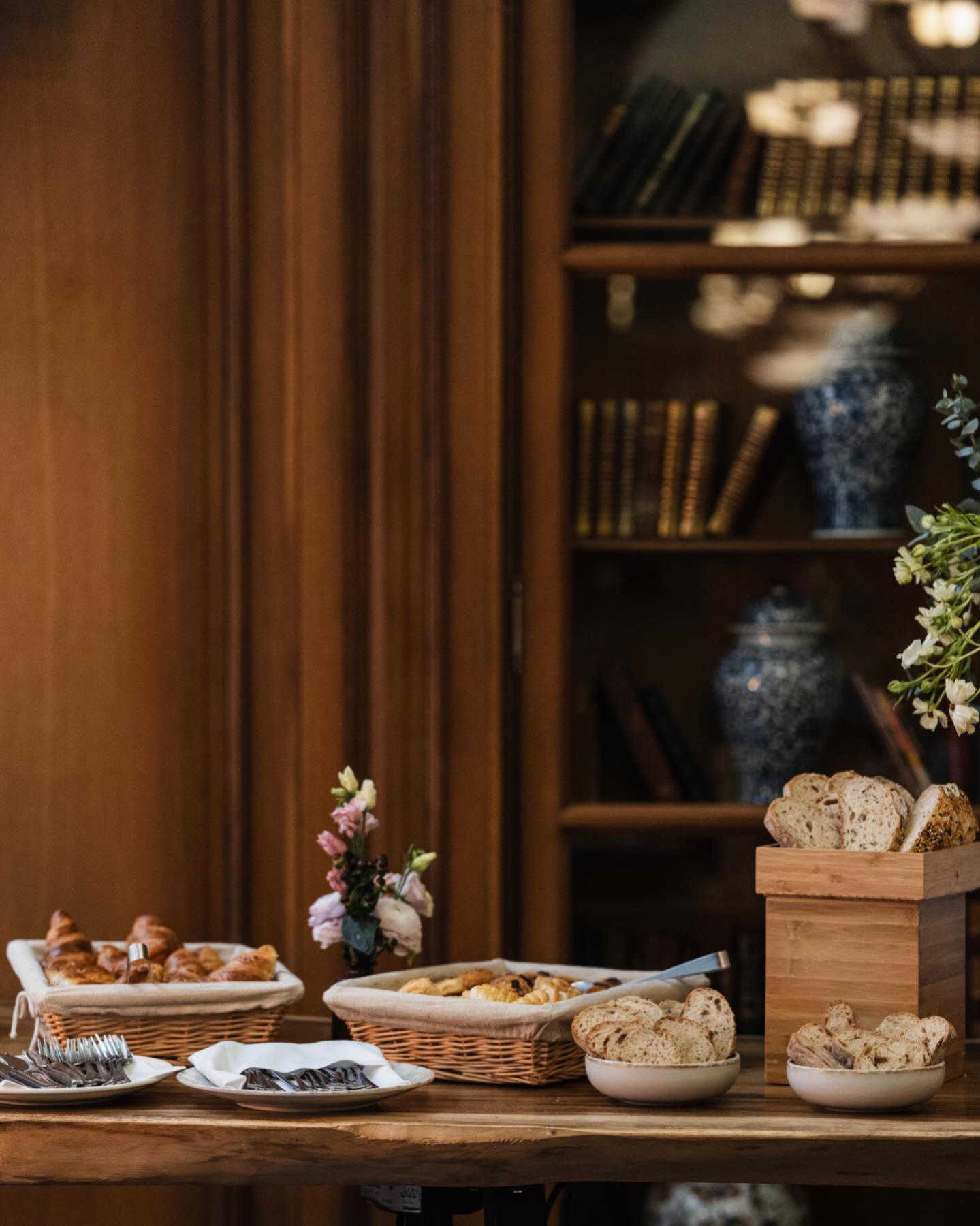 Canapes served at the M Social Collective Paris Edition at M Social Hotel Paris.