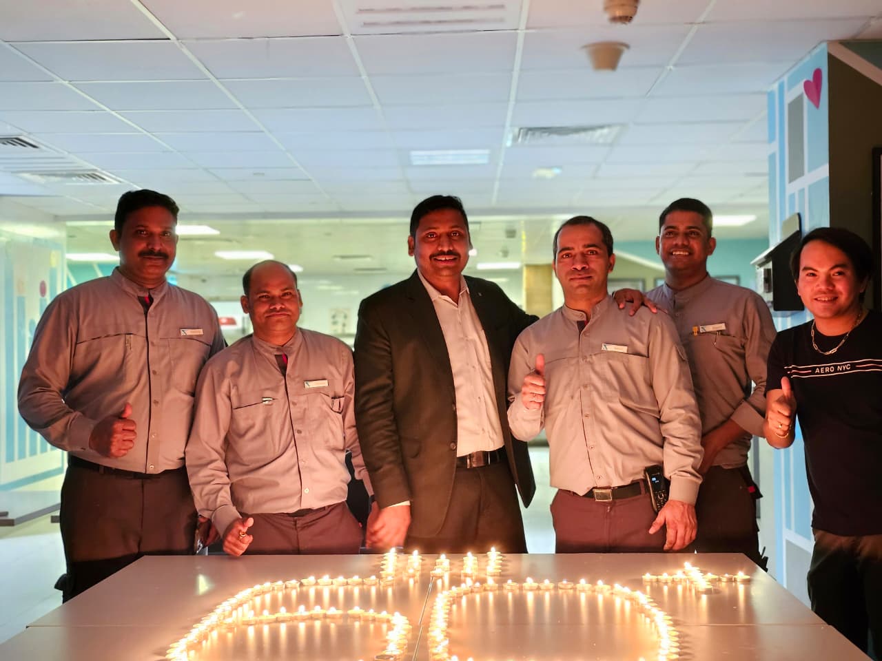 Millennium Place Barsha Heights Hotel with lights off for Earth Hour 2026.