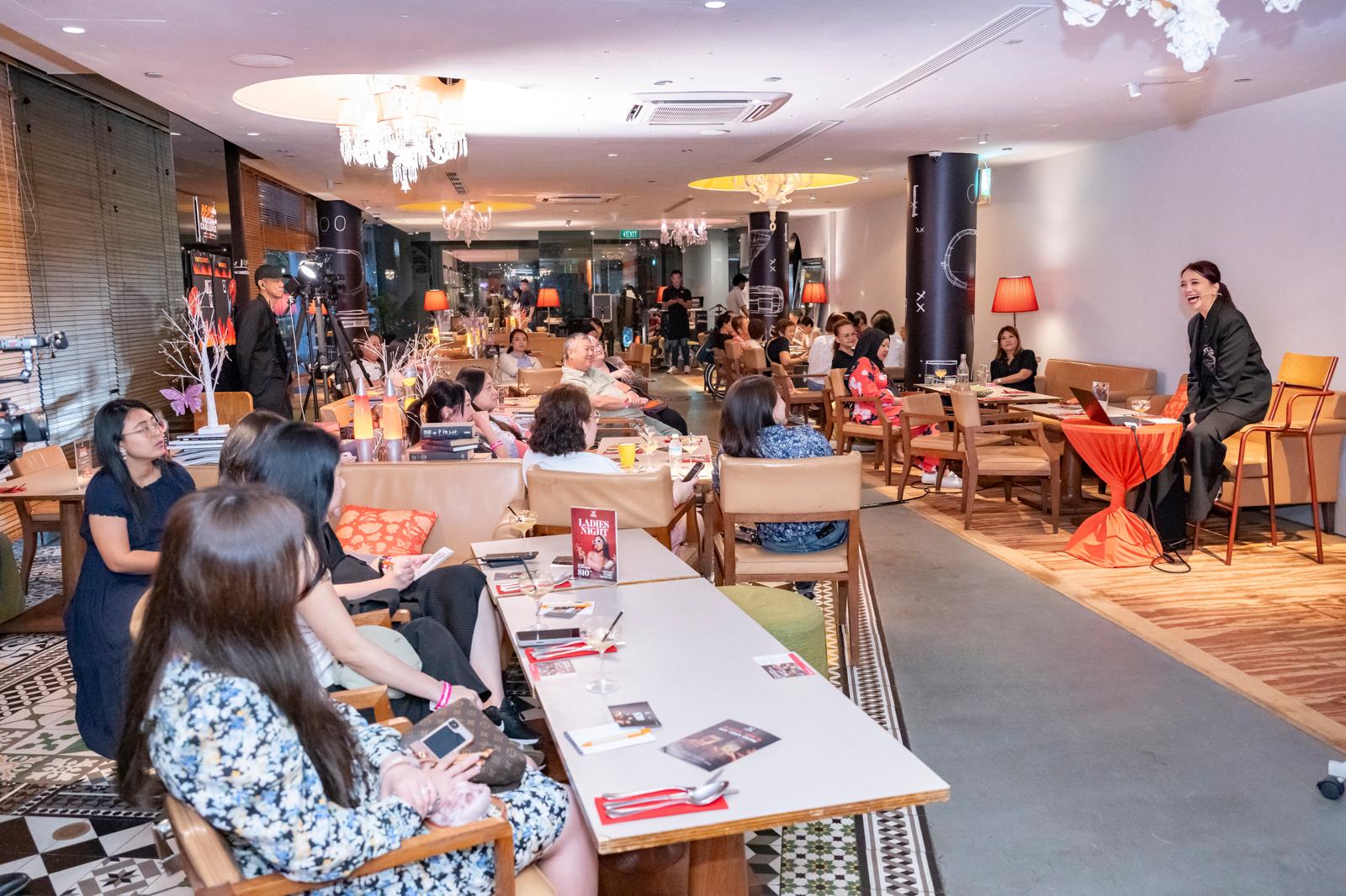 Guests at Beast and Butterflies, M Social Hotel Singapore, for The Art of Seduction evening.