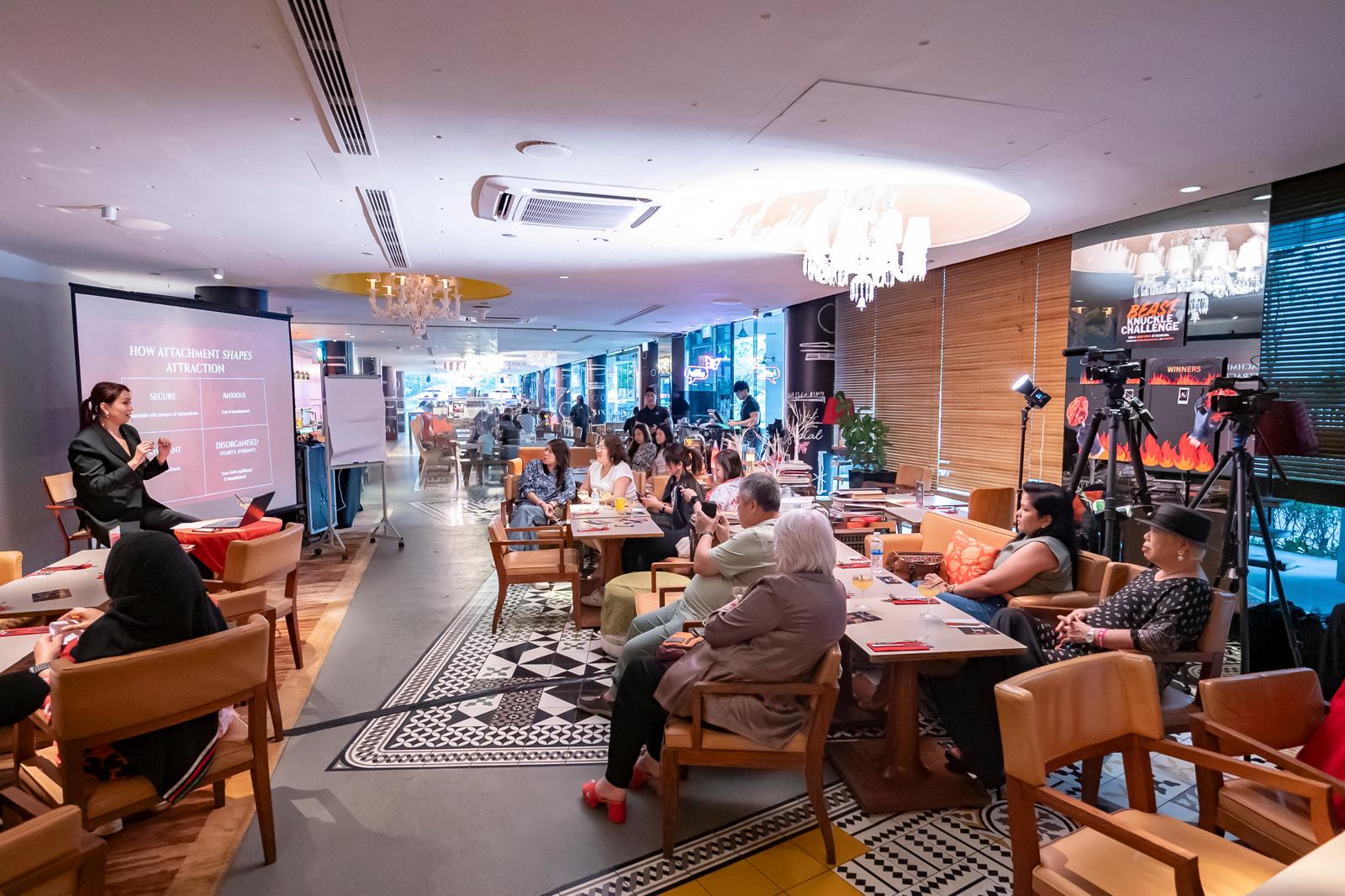 An evening of conversation and cocktails at The Art of Seduction, M Social Hotel Singapore.