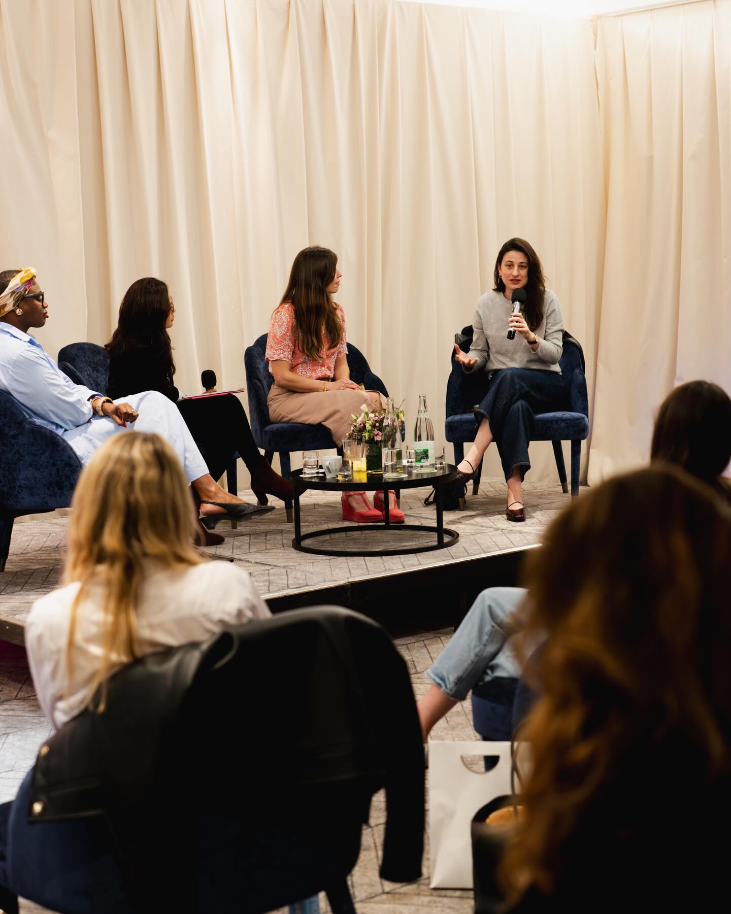 The M Social Collective Paris panel in discussion on women's entrepreneurship and cultural identity.