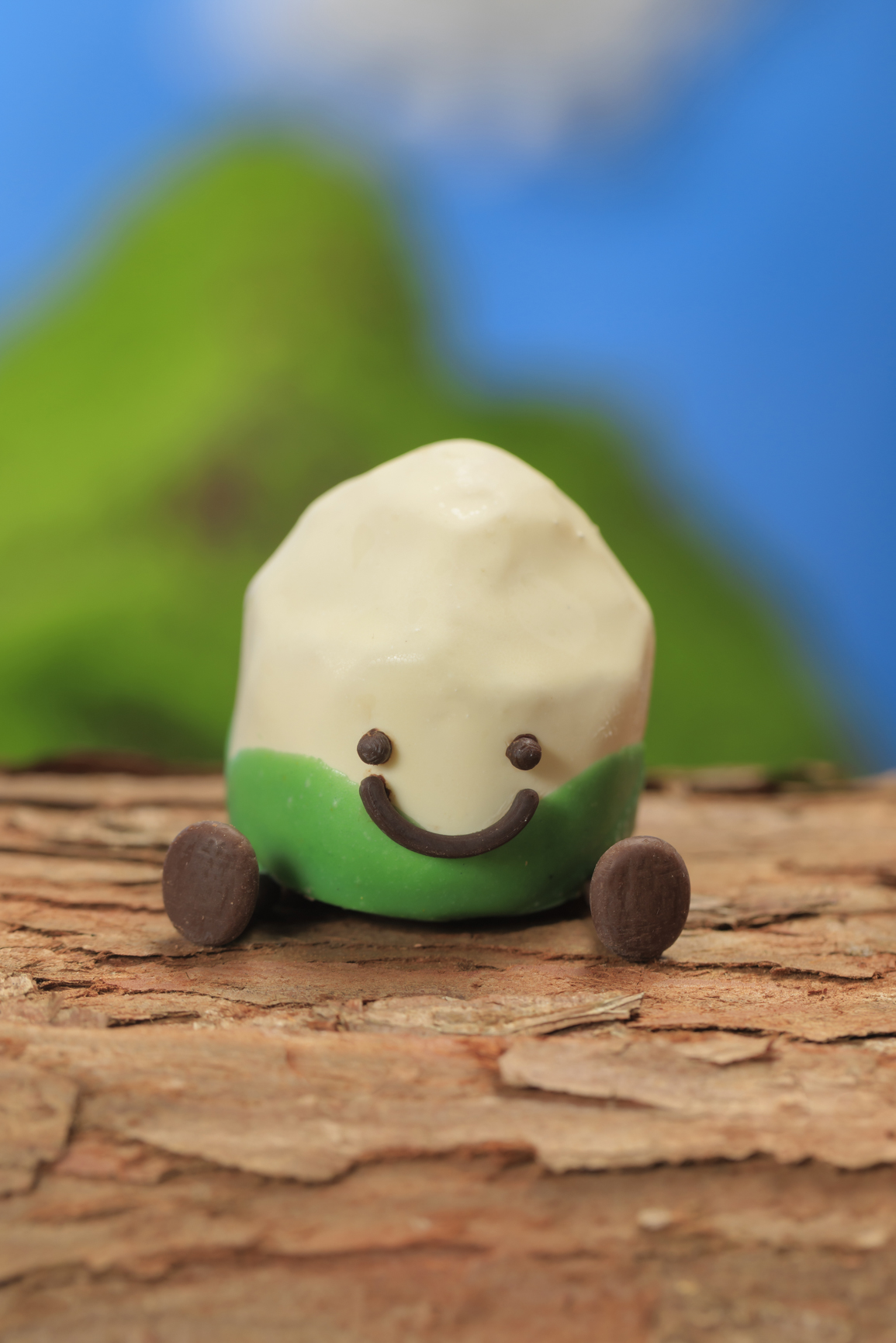 The young coconut dacquoise, a signature sweet creation in the Fruitylicious Afternoon Tea.