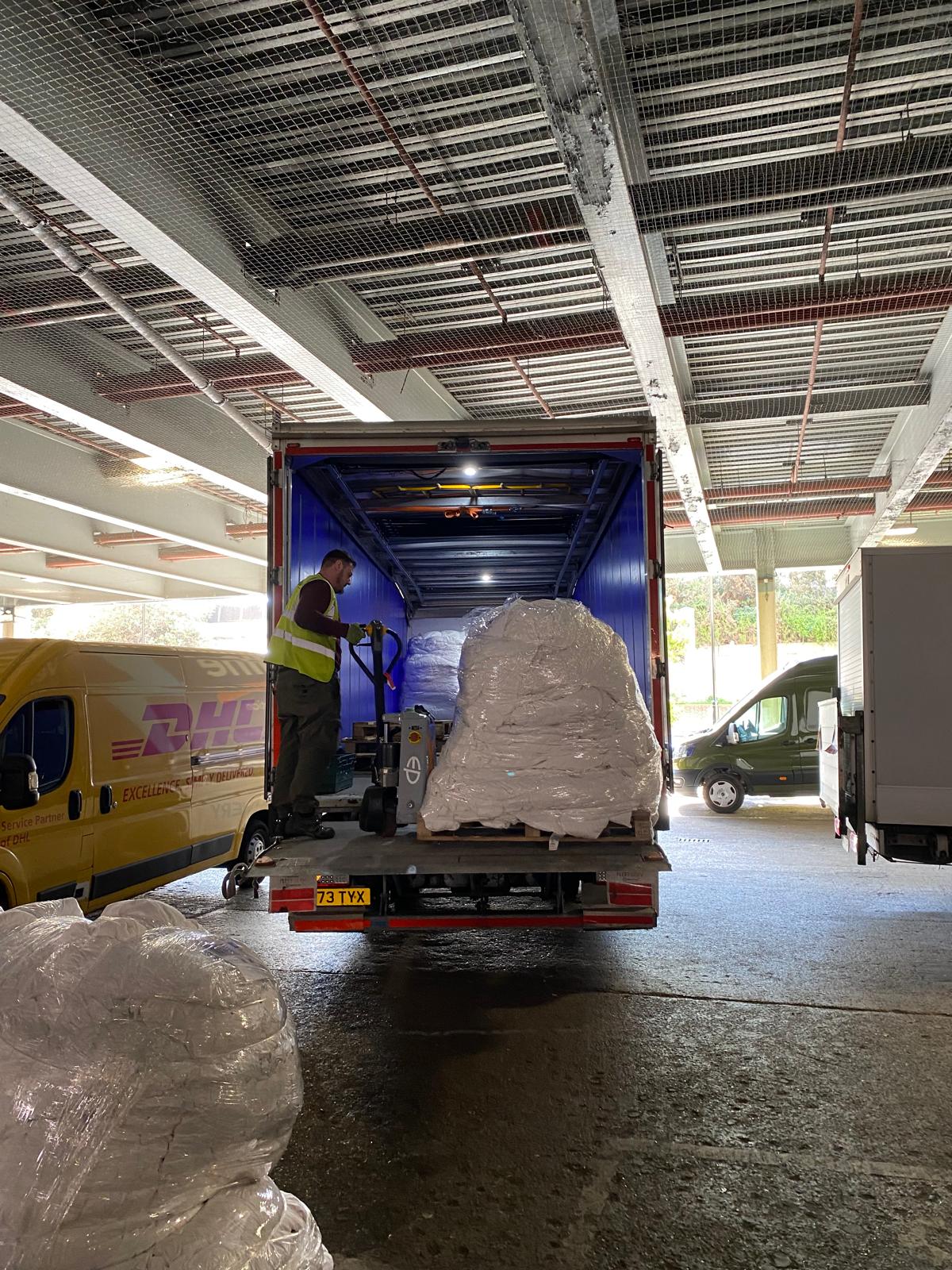 Two hundred duvets donated by The Chelsea Harbour Hotel & Spa London to support The Multibank.