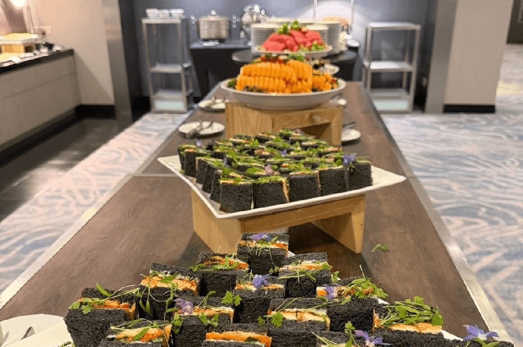 The spread laid on for the team at the end of the Q2 Staff Townhall.