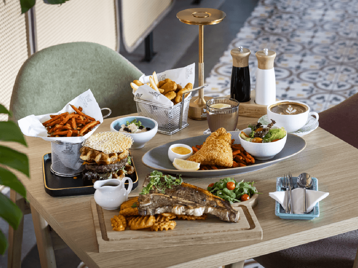 A spread of western selections from the new à la carte menu at Beast & Butterflies.