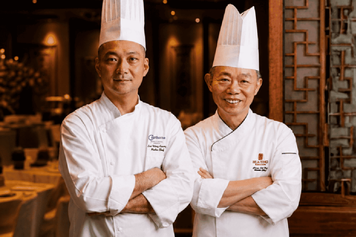 Tien Court and Hua Ting Restaurant chefs ahead of the six-course Teochew and Cantonese dinner on 5 October.