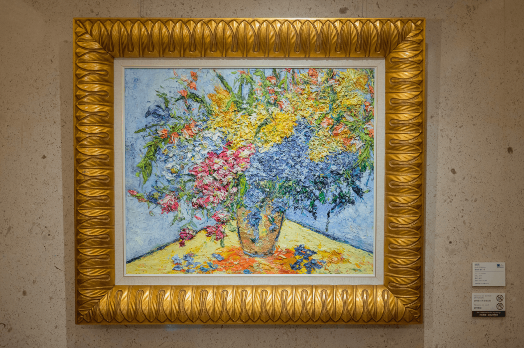 Gentle Brightness, one of nineteen oil paintings on view in the hotel's public spaces.