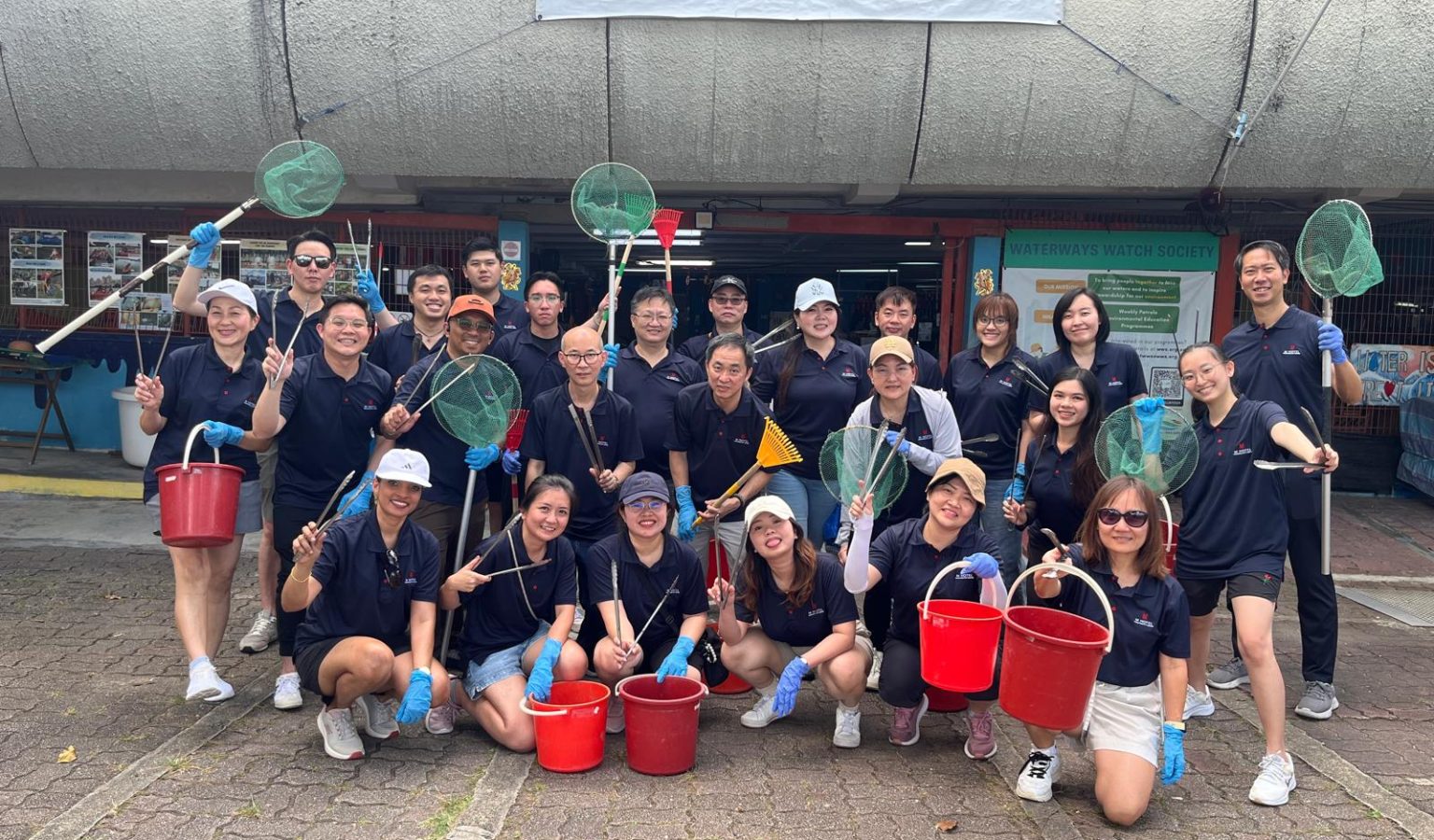 M Hotel Singapore City Centre team at the Waterways Clean-Up at Marina Reservoir, 17 March 2026.
