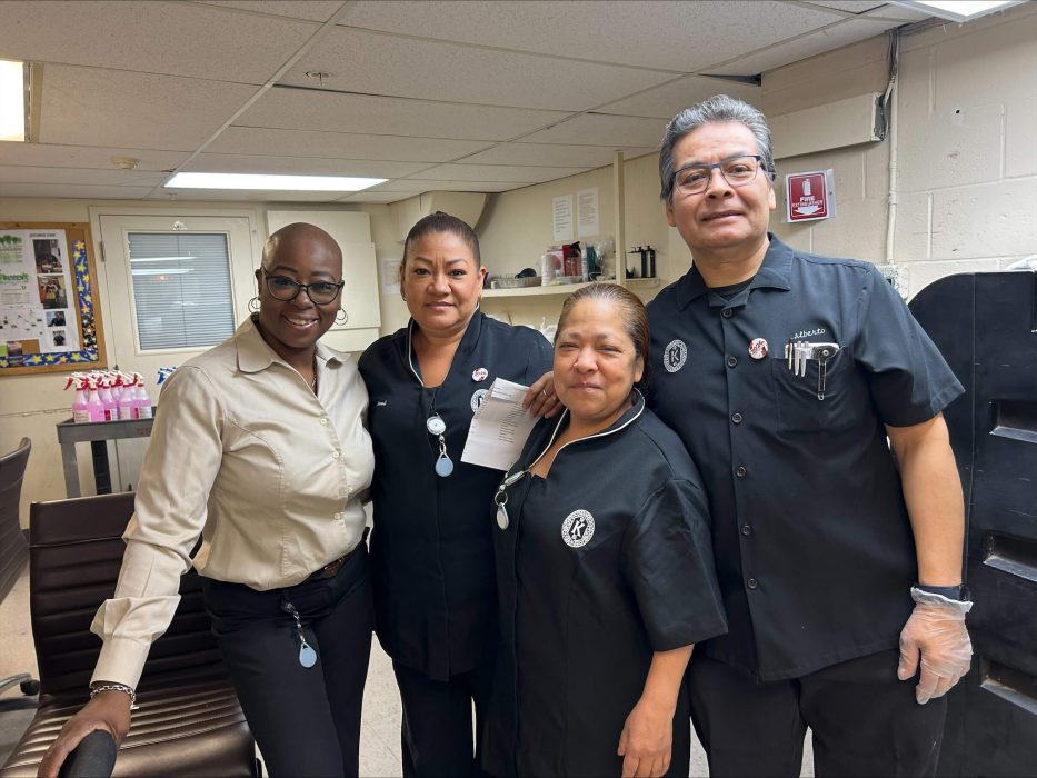 Sara with her colleagues at Millennium Hotel Knickerbocker Chicago, where she has spent more than two decades building strong working relationships.