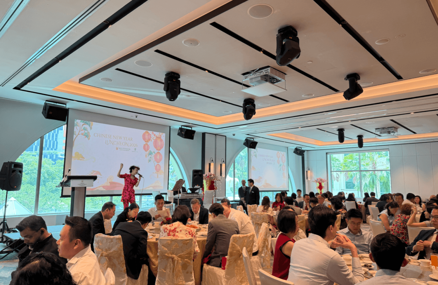 The Chinese New Year luncheon took place at Grand Copthorne Waterfront Hotel Singapore, where colleagues enjoyed a specially curated seven-course festive menu.