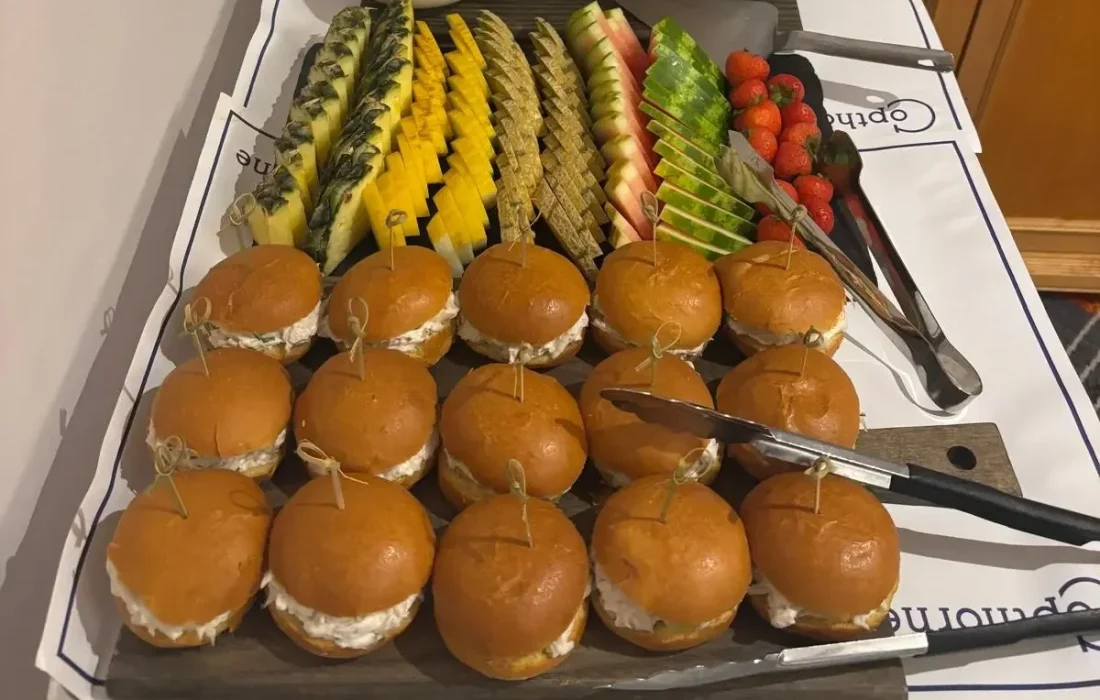 Team members enjoyed light bites, special pastries, and warm conversations during the celebration